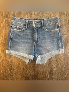 Hollister Distressed Cuffed High-Rise Short-Shorts Size 0